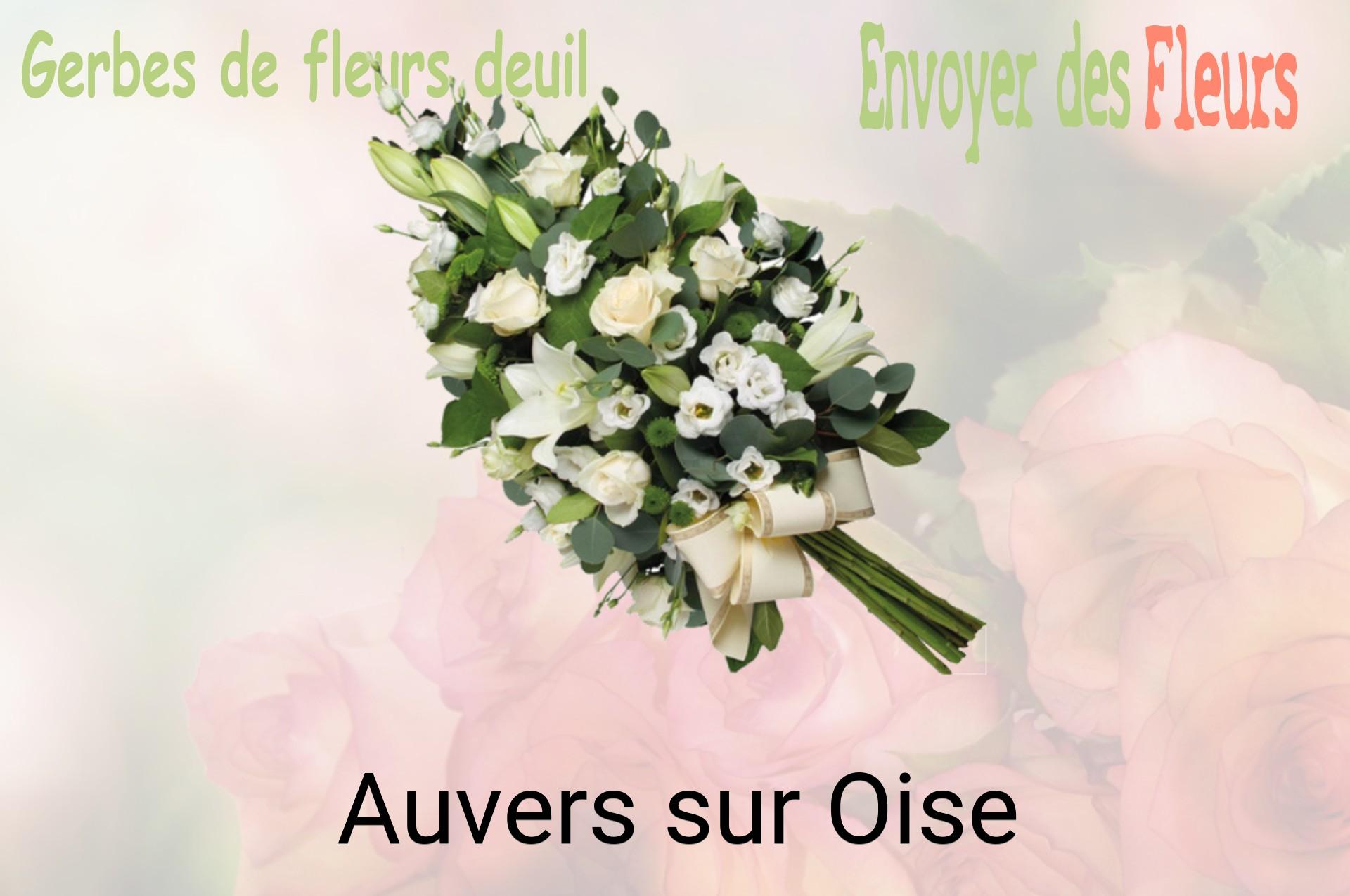 Gerbe de fleurs de deuil livrée à Auvers-sur-Oise